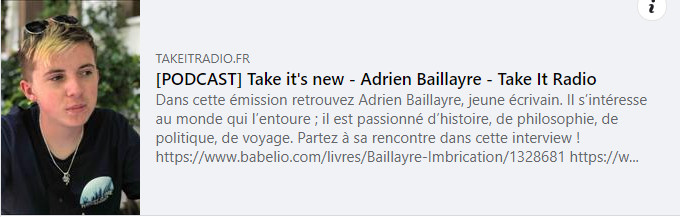 Interview Adrien Baillayre